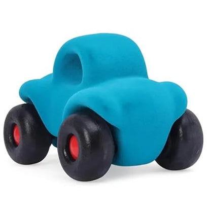 Rubbabu Soft Blue Wholedout Car - PUSHMYCART