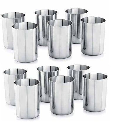 Stainless Steel Water Drinking Glasses Set