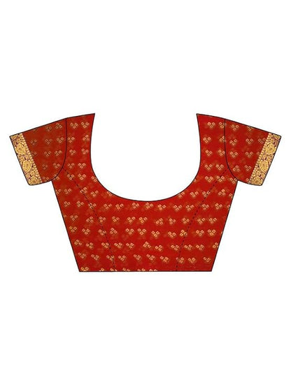 Vasthrlay Orange saree with Bandhani styling and Chiffon look