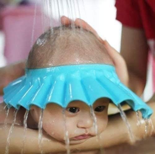 Jankylabh Soft Adjustable Visor Hat - Safe Shampoo Shower Bathing Protection Cap for Toddlers - PUSHMYCART
