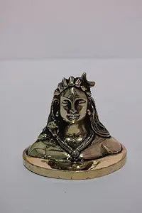 Brass Adiyogi Shiva Statue 661gm - PUSHMYCART