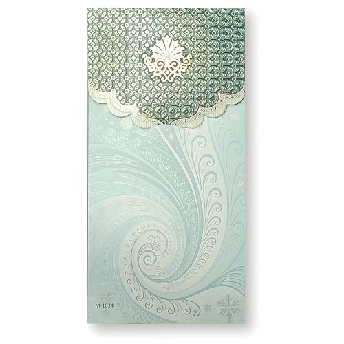Fonsie Mor Pankh Vertical Style Crystal Work Shagun Envelopes Pack of 10 - image 6