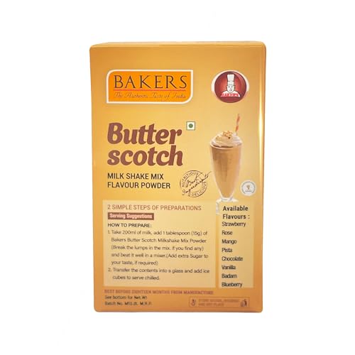 BAKERS Milk Shake Mix Powder - Butterscotch Flavor 