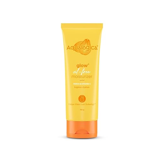 Aqualogica Glow+ Oil Free Moisturizer with Papaya & Vitamin C for Glowing Skin 100g