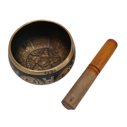 Brass Tibetan Singing Bowl 654g
