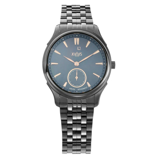 Xylys Swiss Analog Black Stainless Steel Strap Mother of Pearl Dial Watch For Women - image 1