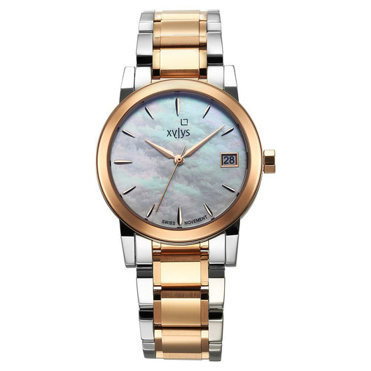 Xylys Ethereum Swiss Analog Stainless Steel White Dial Watch for Women - image 1