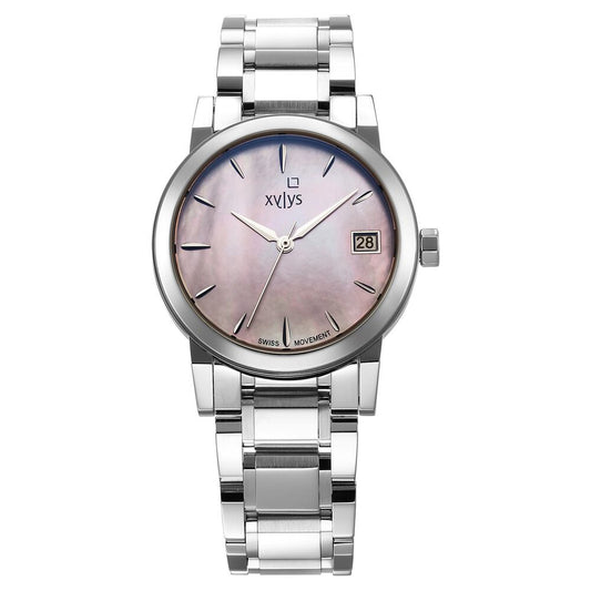 Xylys Ethereum Swiss Analog Stainless Steel Pink Dial Watch for Women - image 1