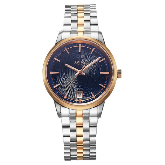 Xylys Swiss Quartz Blue Dial Silver Stainless Steel Strap Watch For Women - image 1