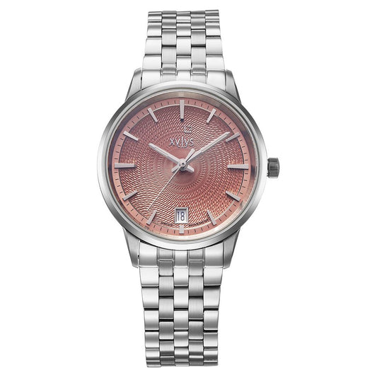 Xylys Swiss Quartz Pink Dial Silver Stainless Steel Strap Watch For Women - image 1