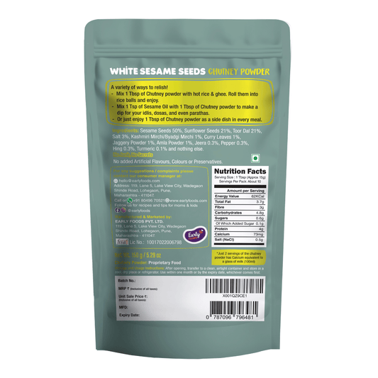 Early Foods Sesame Seeds Chutney Powder