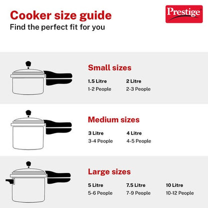 Prestige Nakshatra Svachh Aluminium Inner Lid Pressure Cooker 10 L