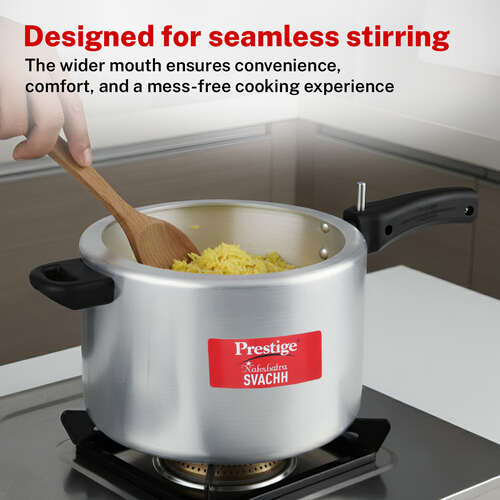 Prestige Nakshatra Svachh Aluminium Inner Lid Pressure Cooker 8 L