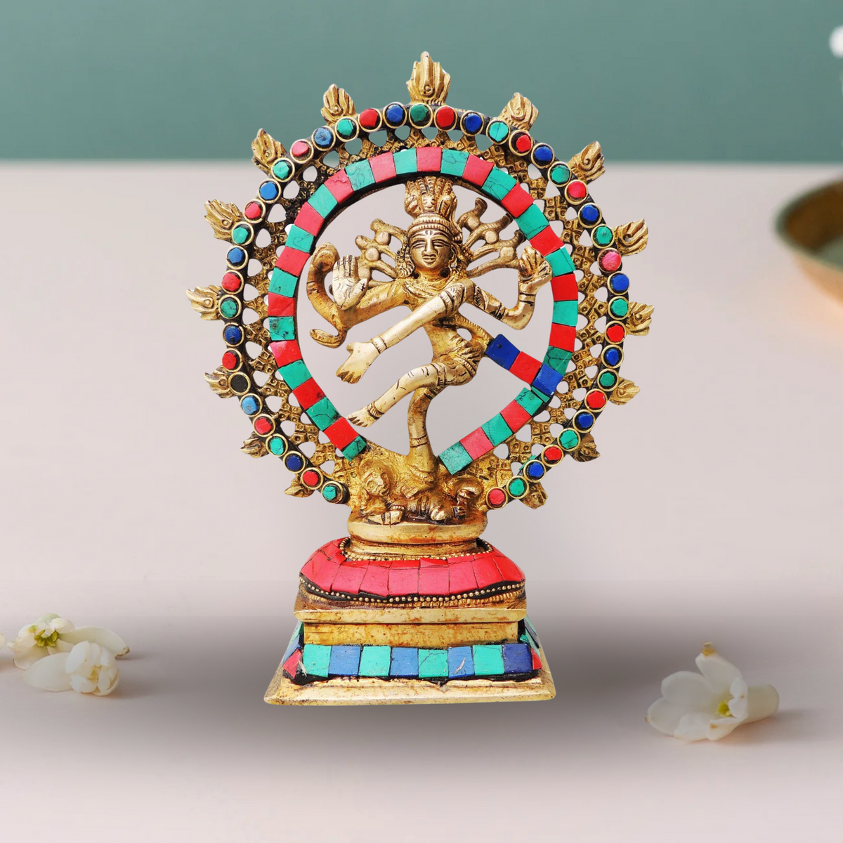 Brass Nataraj Statue 1.04Kg - PUSHMYCART