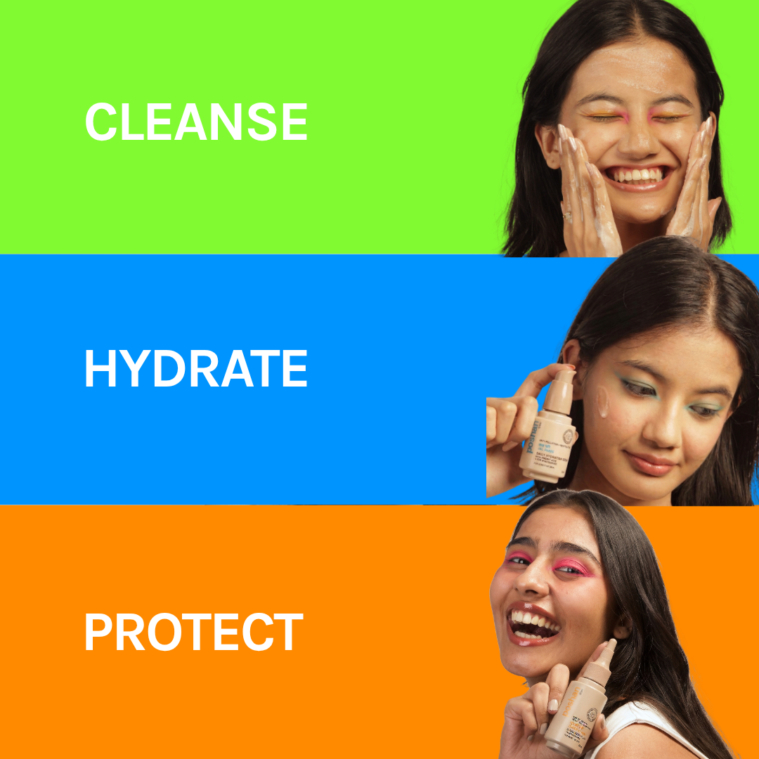 POSHAN SKINCARE YOUR DAILY POSHAN 2-MIN ESSENTIALS ROUTINE!