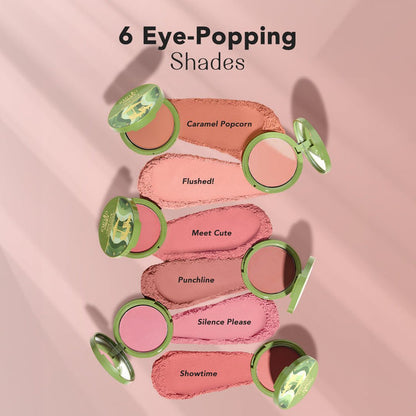 LoveChild Silence Please | Cheek Flick Mattifying Powder Blush Reddish Brown
