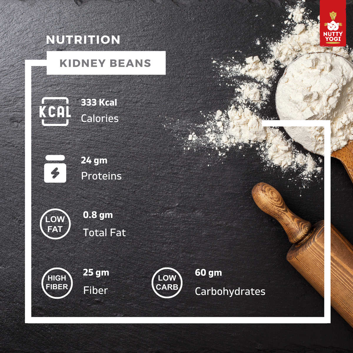 Nutty Yogi Organic Kidney Beans Rajma