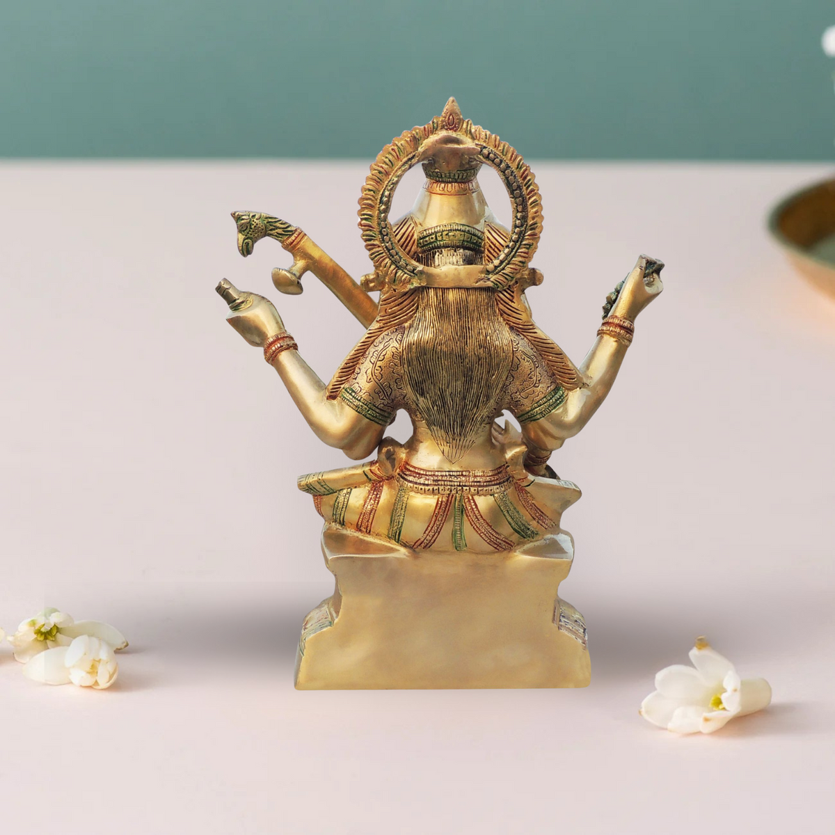 Brass Saraswati Ji Statue 12Kg - PUSHMYCART