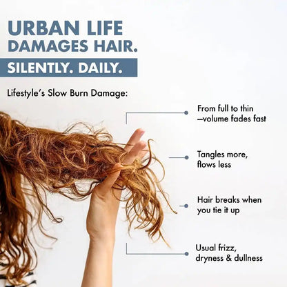 Thriveco Hair Healing Shampoo bottle with rich lather, highlighting its premium texture and cleansing properties. - Image 4