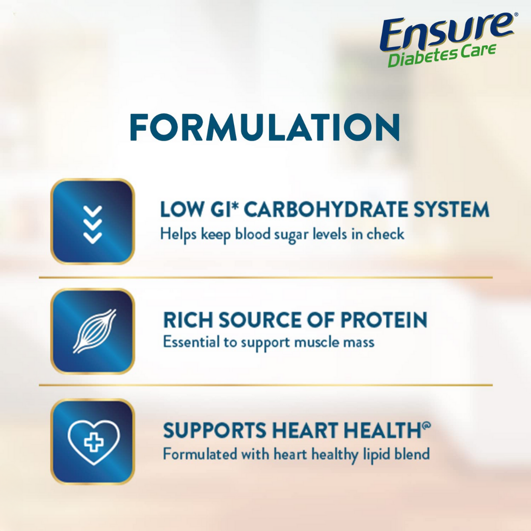Ensure Diabetes Care Powder Vanilla Flavour - PUSHMYCART