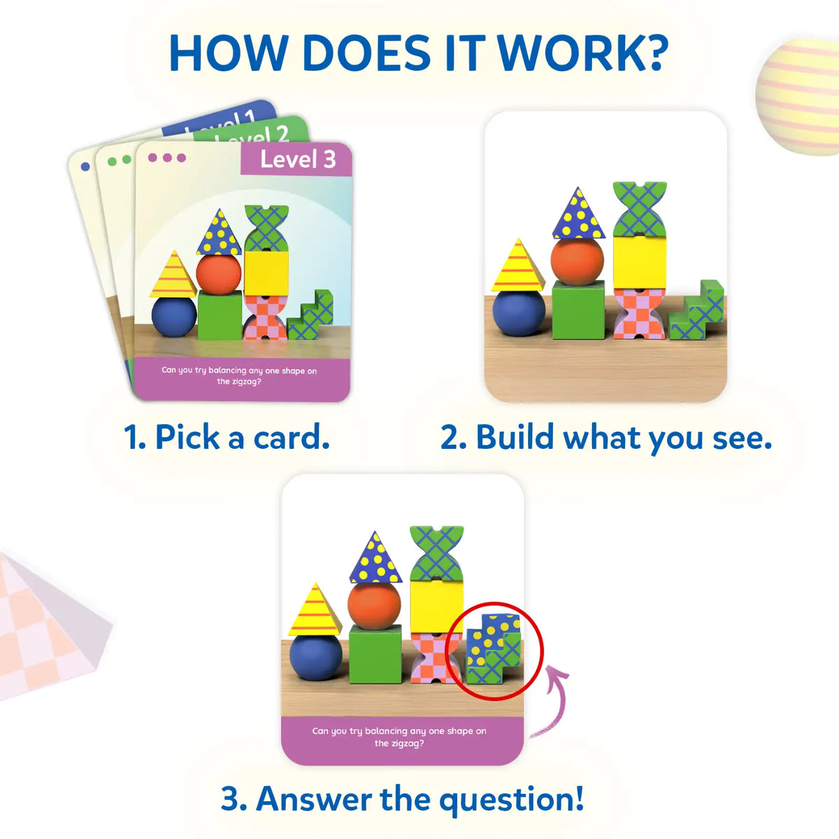 Skillmatics Brain Blocks 3D Early STEM Building Blocks for Kids