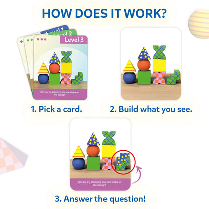 Skillmatics Brain Blocks 3D Early STEM Building Blocks for Kids