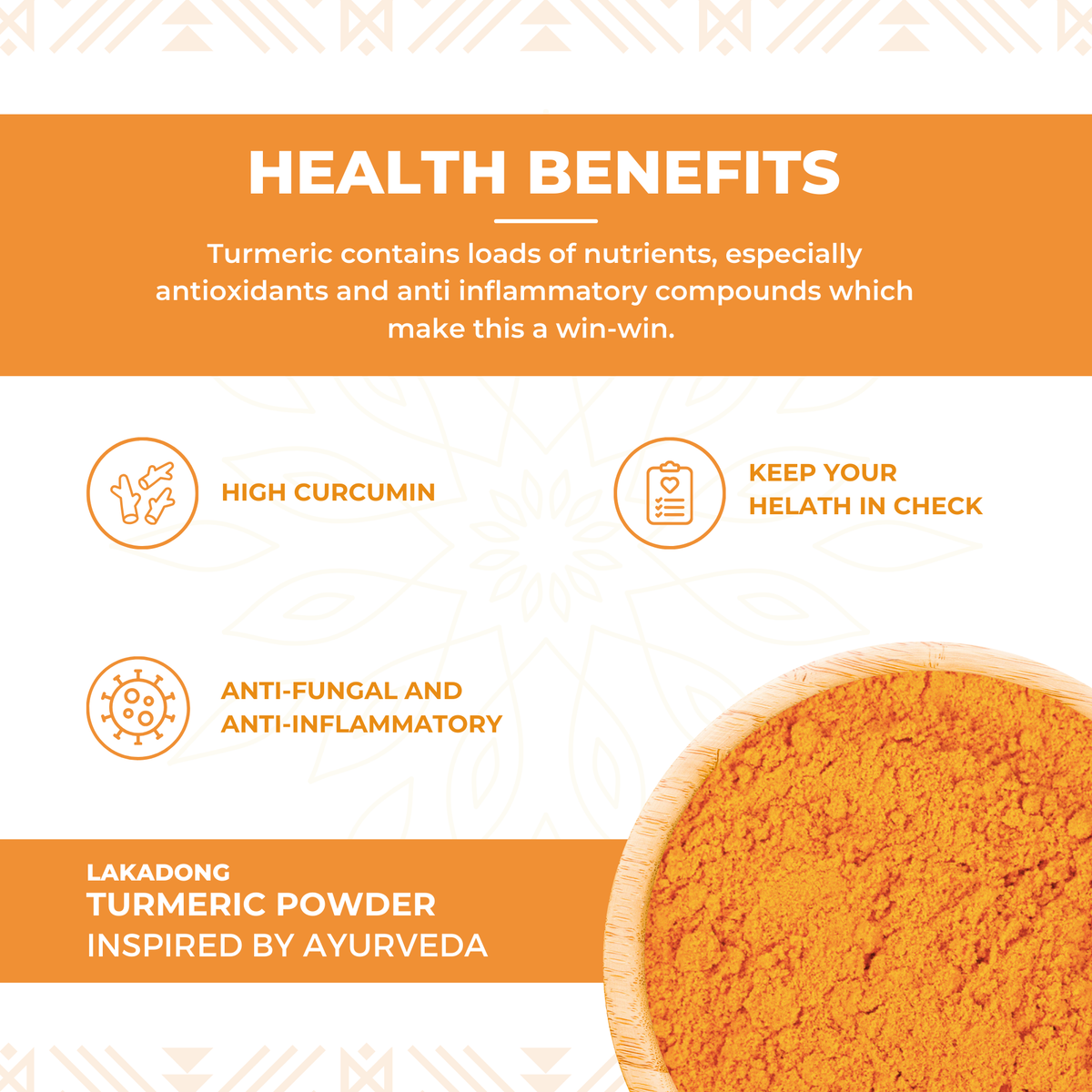 Nutty Yogi Lakadong Turmeric Powder / Haldi