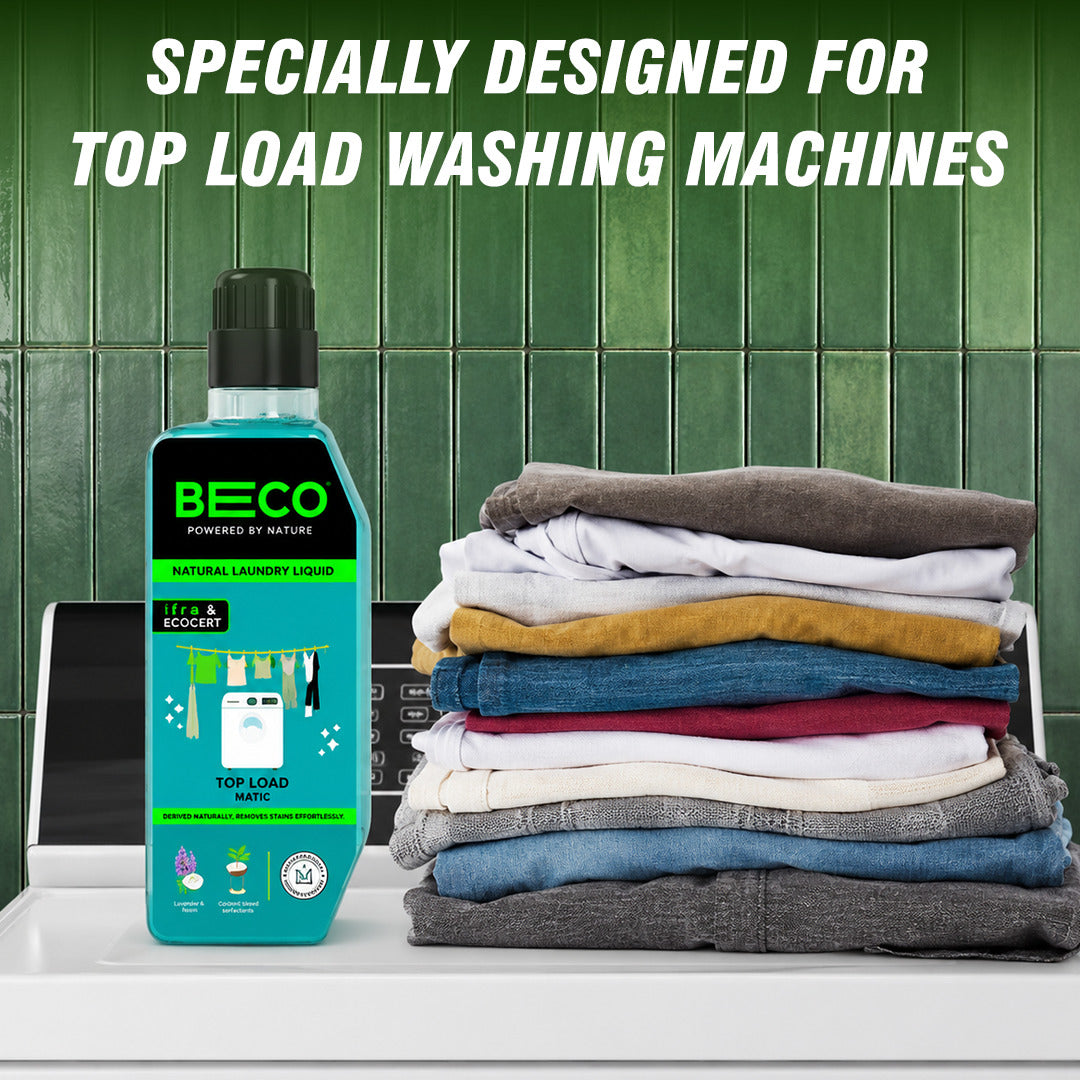BECO Natural Laundry Cleaner Liquid Refill Top Load 1 litre image 5