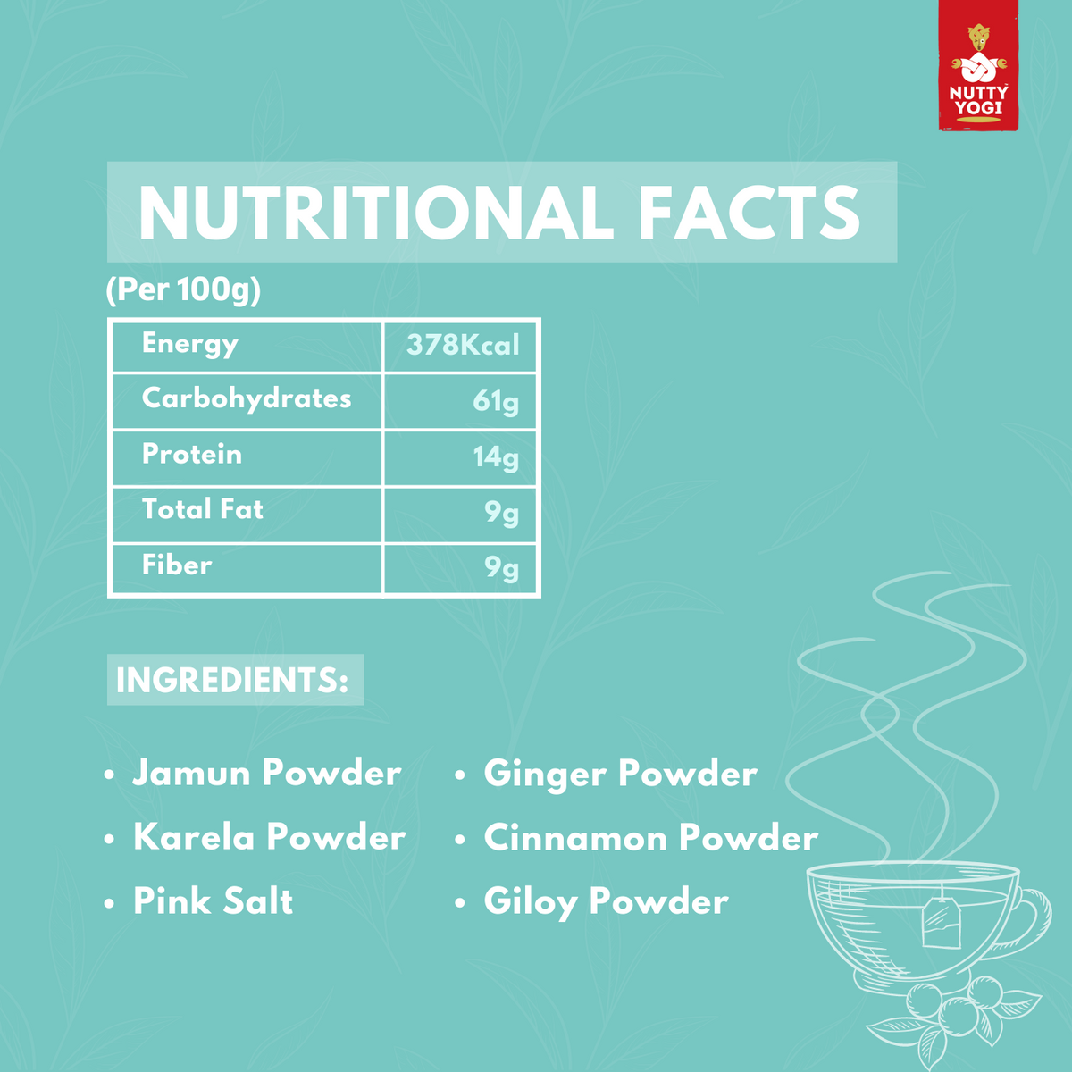 Nutty Yogi Diafit Powder 125g