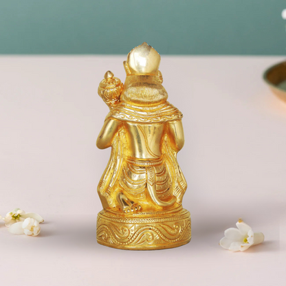 Brass Hanuman Ji Statue 1.22Kg - PUSHMYCART