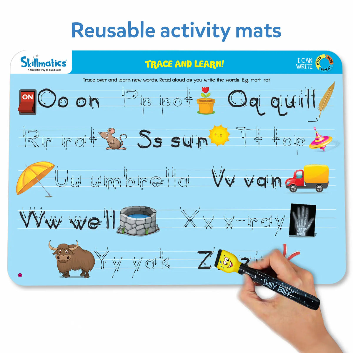 Skillmatics I Can Write Reusable Activity Mats Ages 3 to 6