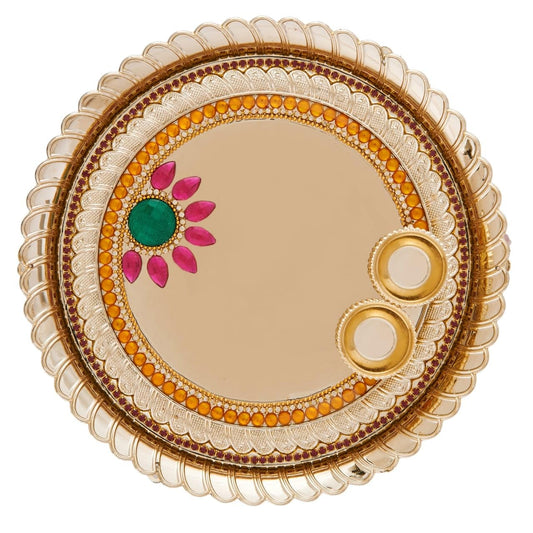 Designer Pooja Plate - PUSHMYCART