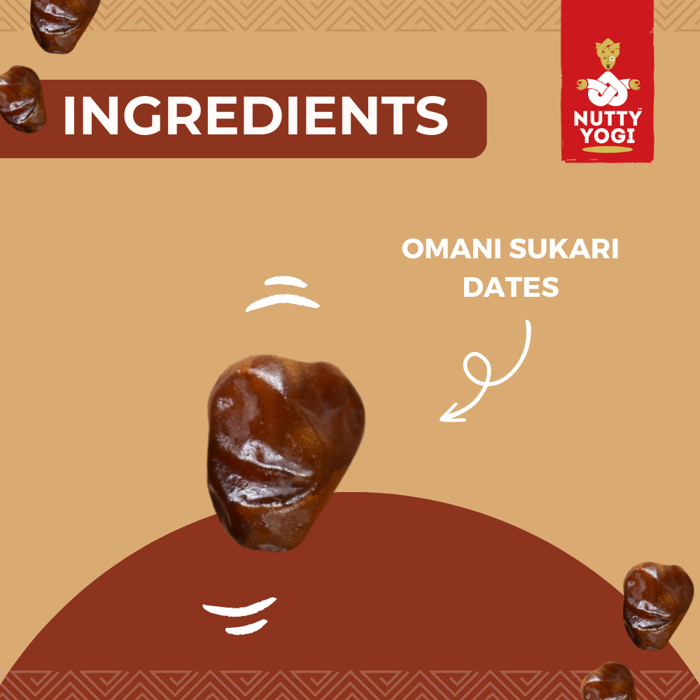 Nutty Yogi Omani Dates 100GM jar