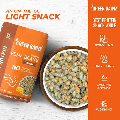 Green Gainz Edamame Cheese Flavour (Pack of 6)