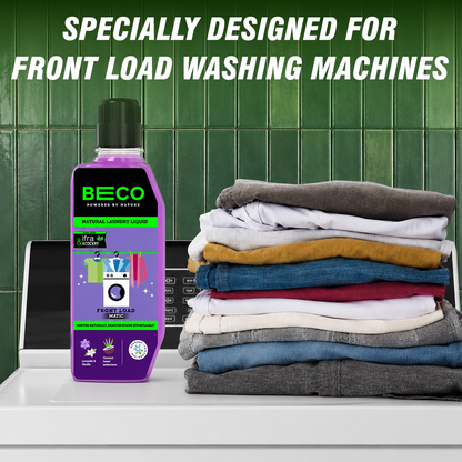 BECO Natural Laundry Cleaner Liquid Refill Front Load 2 litre image 5