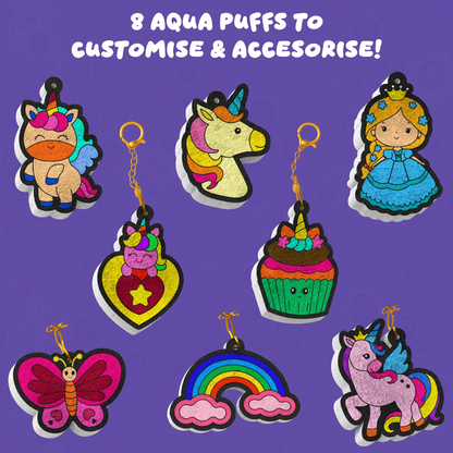 Skillmatics Aqua Puffs Princesses and Unicorns 3D Art Kit