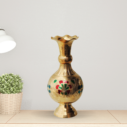 Brass Home And Garden Flower Pot 0.828Kg - PUSHMYCART
