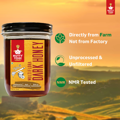 Nutty Yogi Multiflora Dark Honey 500gm