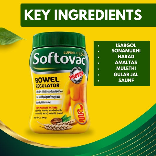 Ingredients of Softovac Bowel Regulator Powder