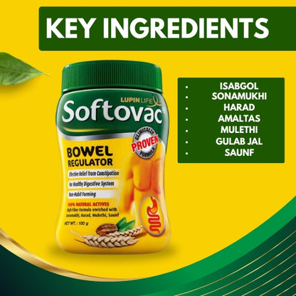 Ingredients of Softovac Bowel Regulator Powder