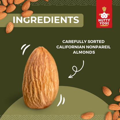Nutty Yogi California Almonds 1.2kgs Jar
