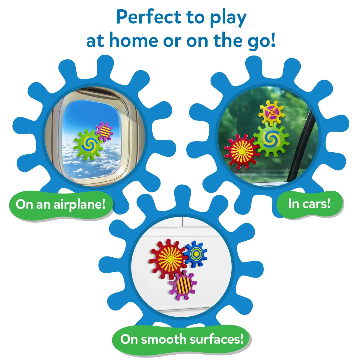 Skillmatics Spinny Gears Pattern Pop 5 Interlocking Gears 6 to 36 Months
