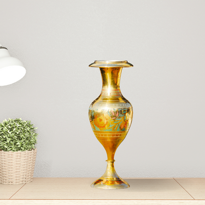Brass Home And Garden Flower Pot 0.31Kg - PUSHMYCART