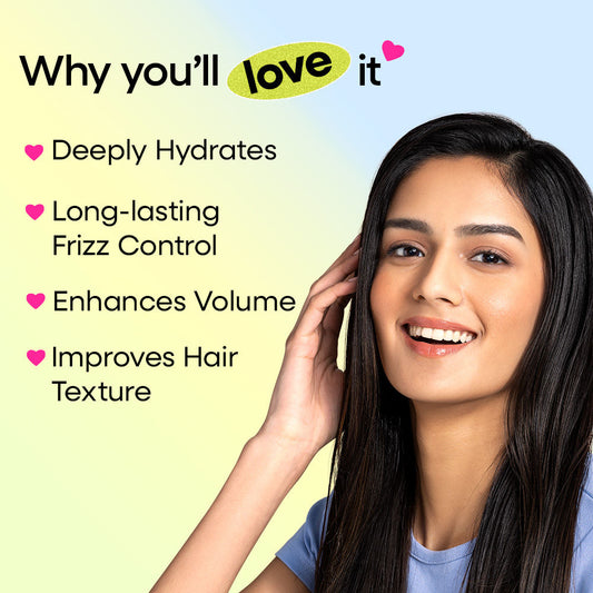 NYKAA Naturals Rice Water & Hyaluronic Acid Hair Mask for Frizz Control - PUSHMYCART