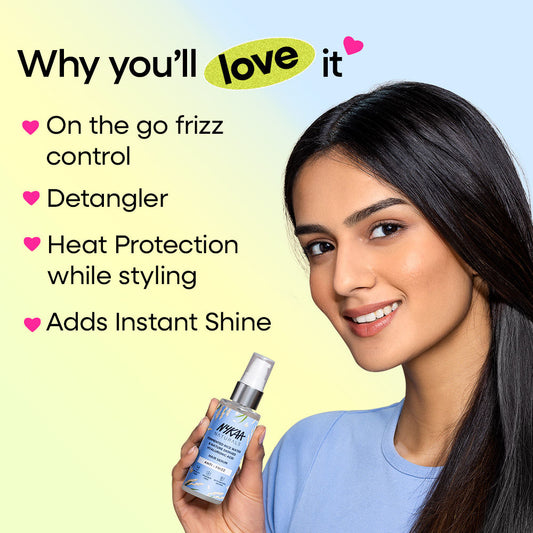 NYKAA Naturals Rice Water & Hyaluronic Acid Hair Serum - PUSHMYCART