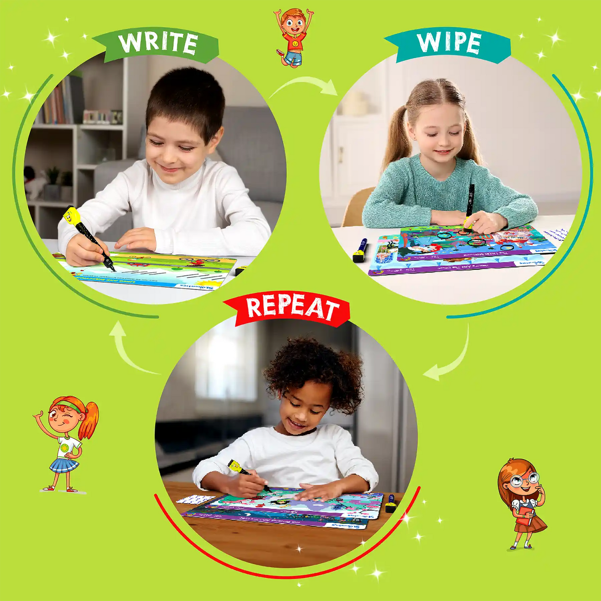 Skillmatics I Can Write Reusable Activity Mats Ages 3 to 6