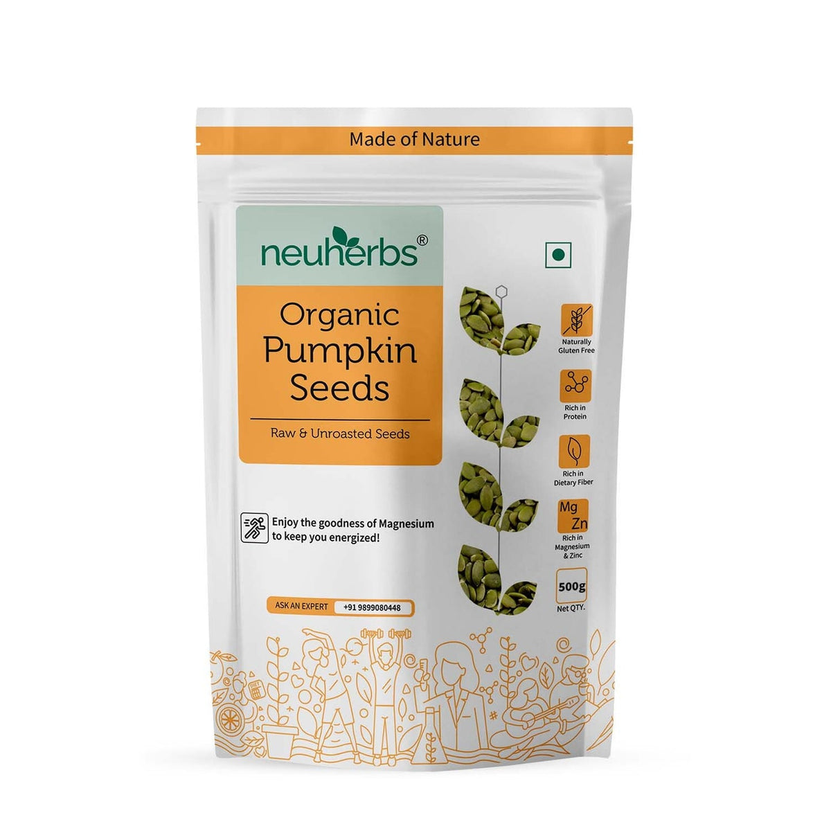 Neuherbs Raw & Unroasted Pumpkin Seeds