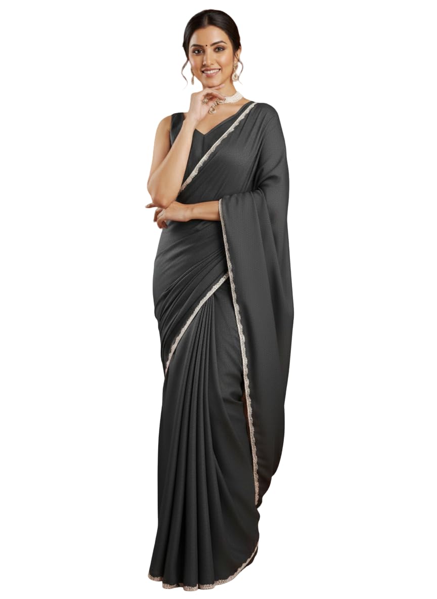Vasthrlay Pink Ethnic Border Saree for festive ethnic occasions