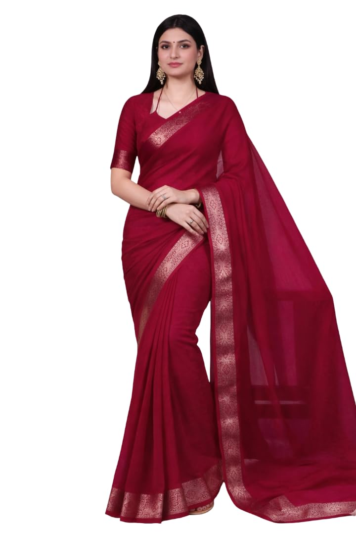 Vasthrlay Classic Ethnic Border Saree for festive ethnic occasions