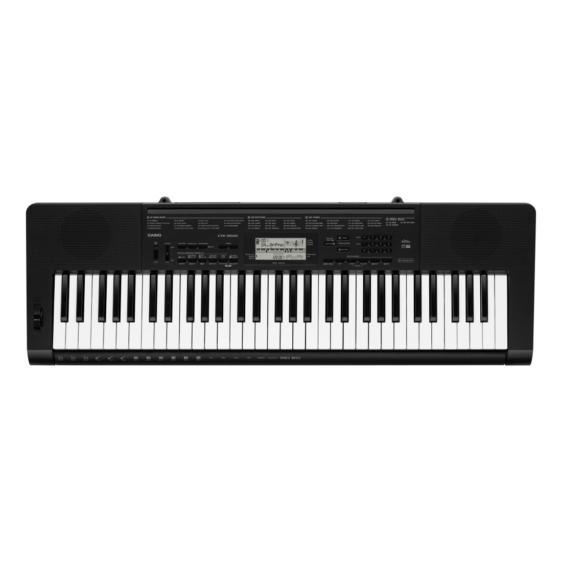 Casio CTK-3500 61 Key Touch Sensitive Portable Keyboard Black